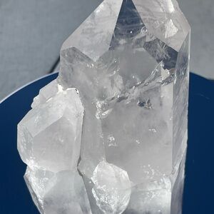 Clear Quartz Crystal Cluster - Transparent White